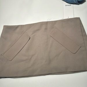 Aknvas mini taupe skirt